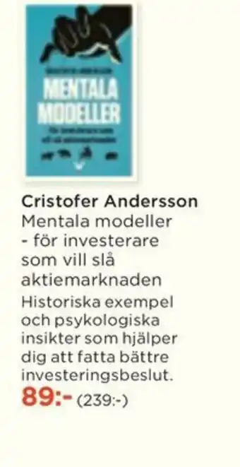 Akademibokhandeln Cristofer Andersson Mentala modeller erbjuda