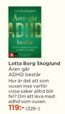 Akademibokhandeln Lotta Borg Skoglund Åren går erbjuda