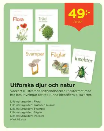 Akademibokhandeln Utforska djur och natur erbjuda