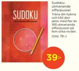 Akademibokhandeln Sudoku: utmanande sifferpussel erbjuda