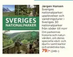 Akademibokhandeln Jørgen Hansen Sveriges nationalparker: upplevelser och vandringsturer i erbjuda