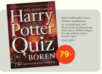 Akademibokhandeln Den inofficiella Harry Potter-quizboken erbjuda