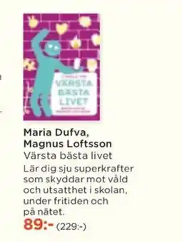 Akademibokhandeln Maria Dufva, Magnus Loftsson erbjuda