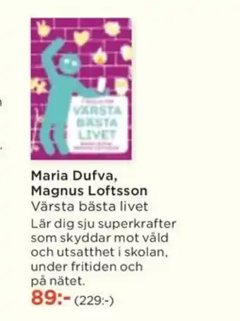 Akademibokhandeln Maria Dufva, Magnus Loftsson erbjuda