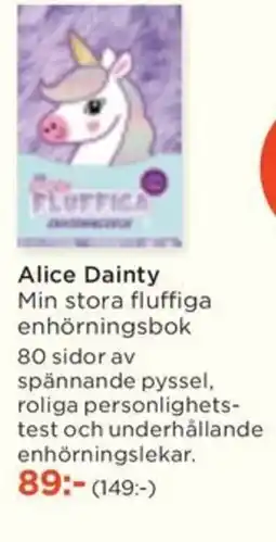 Akademibokhandeln Alice Dainty Min stora fluffiga enhörningsbok erbjuda