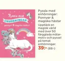 Akademibokhandeln Pyssla med enhörningar: erbjuda