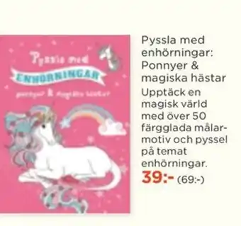 Akademibokhandeln Pyssla med enhörningar: erbjuda