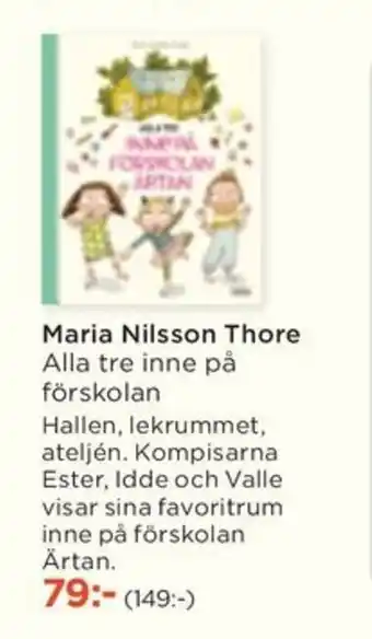 Akademibokhandeln Maria Nilsson Thore Alla tre inne på erbjuda