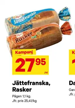 City Gross Jättefranska, Rasker erbjuda