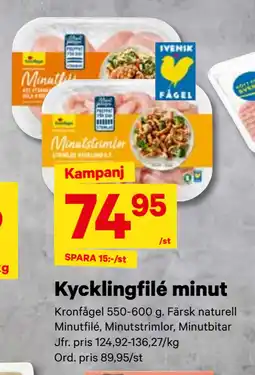 City Gross Kycklingfilé minut erbjuda