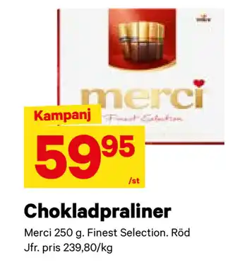 City Gross Chokladpraliner erbjuda