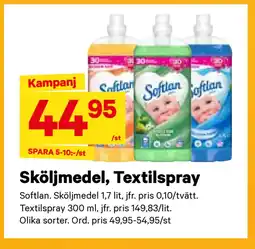 City Gross Sköljmedel, Textilspray erbjuda