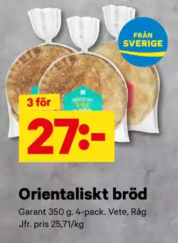 City Gross Orientaliskt bröd erbjuda