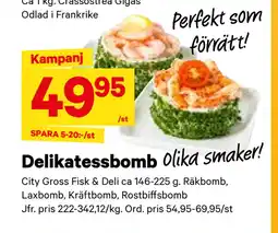 City Gross Delikatessbomb erbjuda