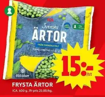 ICA Maxi ICA Frysta ärtor erbjuda