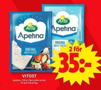 ICA Maxi ARLA Apetina Vitost erbjuda