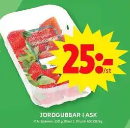 ICA Maxi ICA Jordgubbar i ask erbjuda