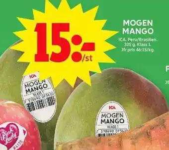 ICA Maxi ICA Mogen mango erbjuda