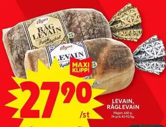 ICA Maxi Pågen Levain, råglevain erbjuda