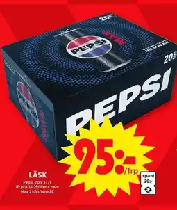 ICA Maxi PEPSI Läsk erbjuda