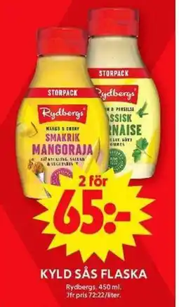 ICA Maxi RYDBERGS Kyld sås flaska erbjuda