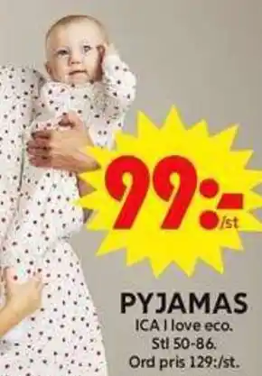 ICA Maxi Pyjamas erbjuda