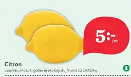 Hemköp Citron erbjuda