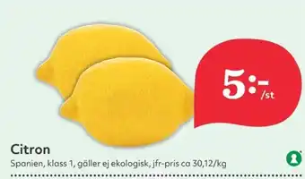 Hemköp Citron erbjuda