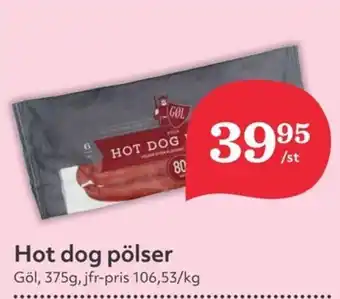 Hemköp GOL Hot dog pölser erbjuda