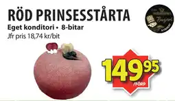 Matvärlden Tensta RÖD PRINSESSTÅRTA erbjuda