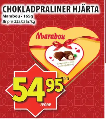 Matvärlden Tensta CHOKLADPRALINER HJÄRTA erbjuda