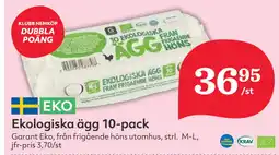 Hemköp Ekologiska ägg 10-pack erbjuda