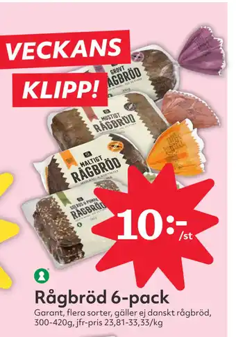 Hemköp Rågbröd 6-pack erbjuda