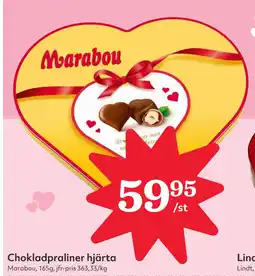 Hemköp Chokladpraliner hjärta erbjuda