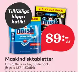 Hemköp Maskindisktabletter erbjuda