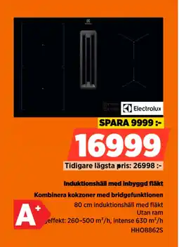 Power Induktionshäll med inbyggd fläkt erbjuda