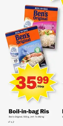 Pekås Boil-in-bag Ris erbjuda