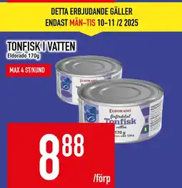 Matdax TONFISK I VATTEN erbjuda