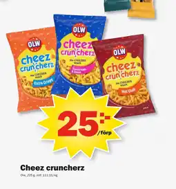 Pekås Cheez cruncherz erbjuda