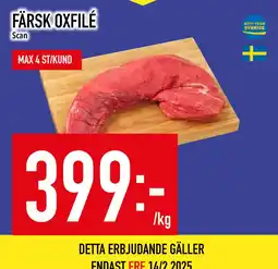 Matdax FÄRSK OXFILÉ erbjuda