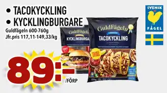 Matdax TACOKYCKLING • KYCKLINGBURGARE erbjuda