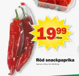 Pekås Röd snackpaprika erbjuda