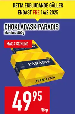 Matdax CHOKLADASK PARADIS erbjuda