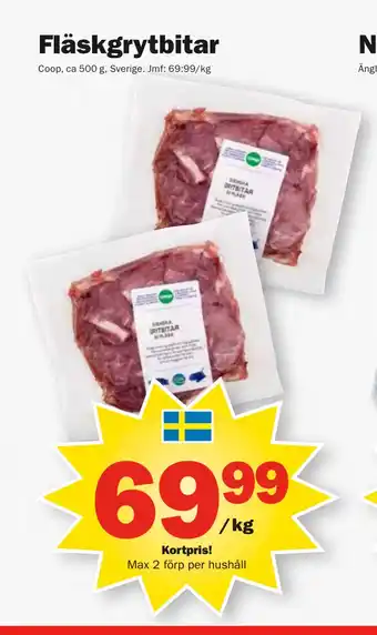 Pekås Fläskgrytbitar erbjuda