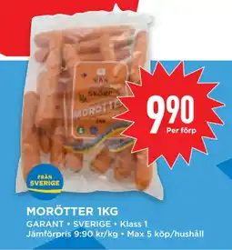 Willys Hemma MORÖTTER 1KG erbjuda