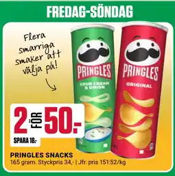 ÖoB PRINGLES SNACKS erbjuda
