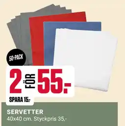 ÖoB SERVETTER erbjuda
