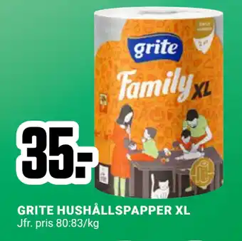 ÖoB GRITE HUSHÅLLSPAPPER XL erbjuda