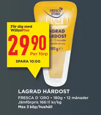 Willys LAGRAD HÅRDOST erbjuda