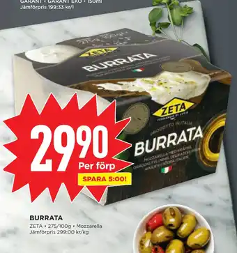 Willys BURRATA erbjuda